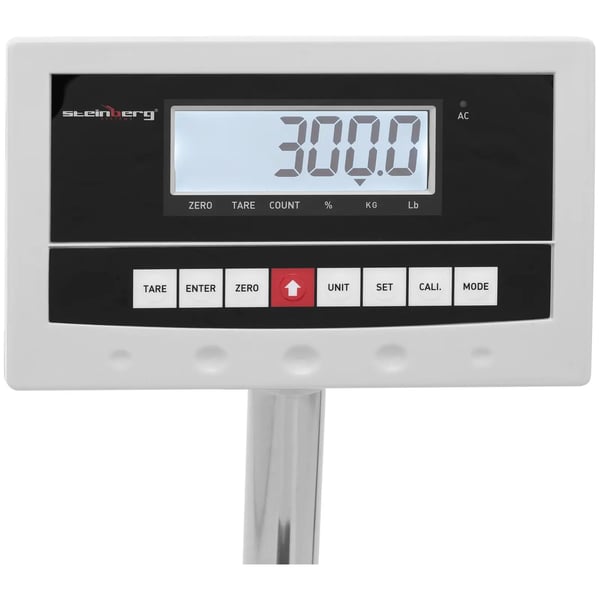 Steinberg Systems - Plattformsvåg - 300 kg / 0,01 kg - 45 x 60 cm - kg / lb - LCD