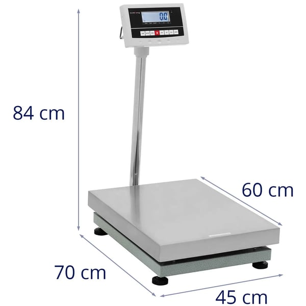Steinberg Systems - Plattformsvåg - 300 kg / 0,01 kg - 45 x 60 cm - kg / lb - LCD