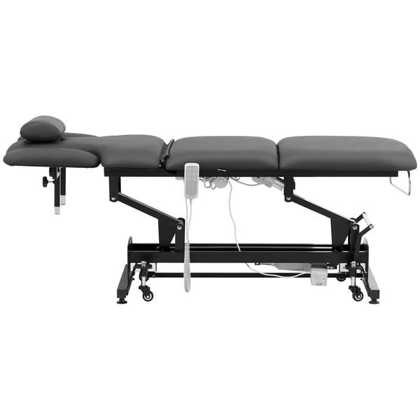 physa - Elektriskt massagebänk - 3 motorer - 300 W - 185 x 67 x 62 - 84 cm - 200 kg - svart/grå