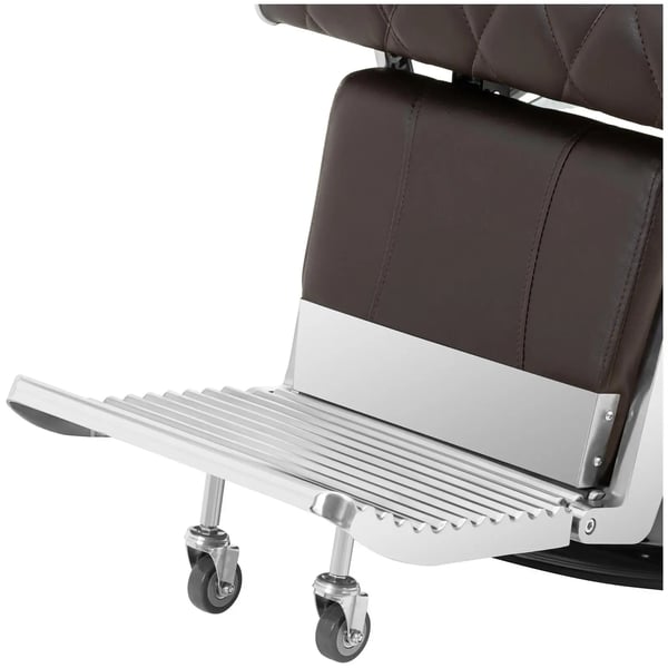 physa - Frisörstol med fotstöd - 59–71 cm - 150 kg - Brun
