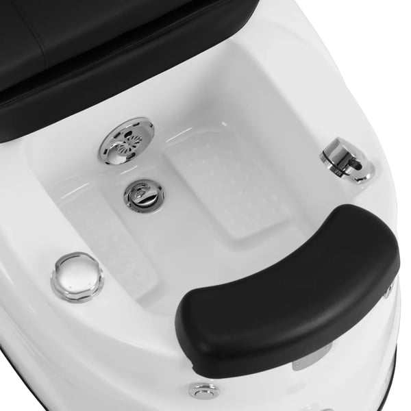 physa - Elektrisk fotvårdsstol - Med upplyst fotbad och massagefunktioner - 105 W - 150 kg - Svart