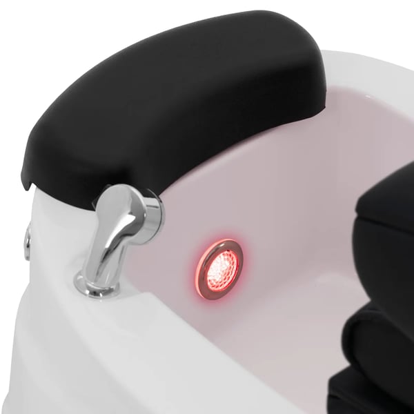 physa - Elektrisk fotvårdsstol - Med upplyst fotbad och massagefunktioner - 105 W - 150 kg - Svart