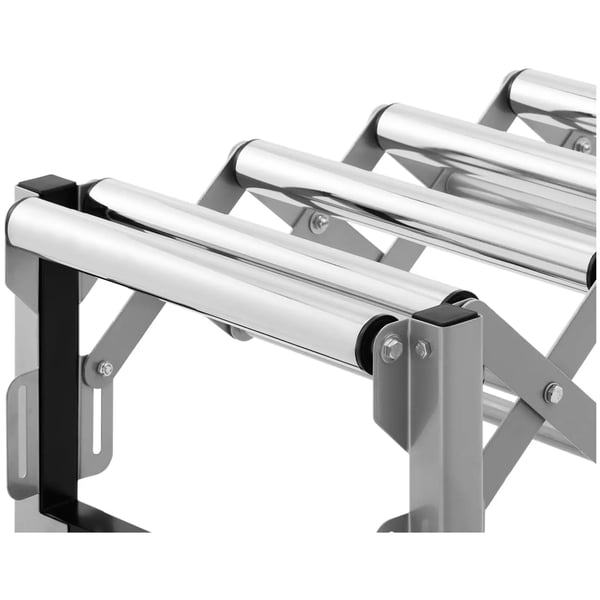 MSW - Rulltransportör - 130 kg - 147 cm - 9 rullar - Höjdjusterbar - Hopfällbar