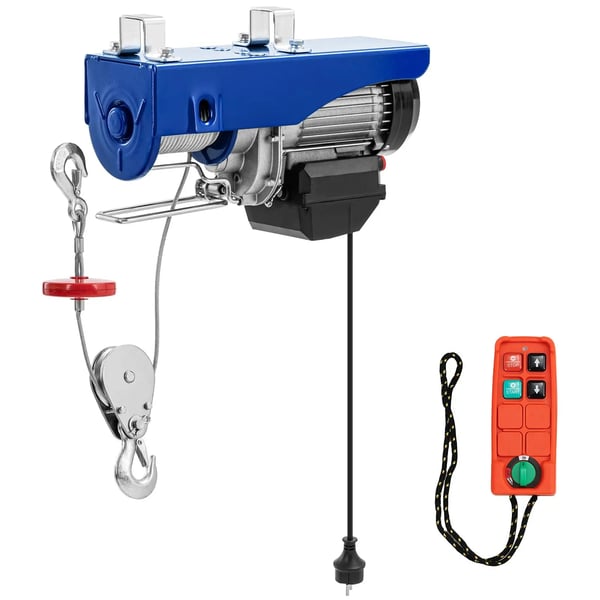 MSW - Lyftvinsch - 1350 W - 800 kg - 12 m - Med fjärrkontroll