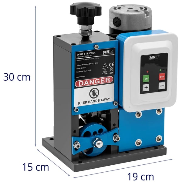 MSW - Kabelskalningsmaskin - 400 W - 1 inmatning - 0–20 m/min