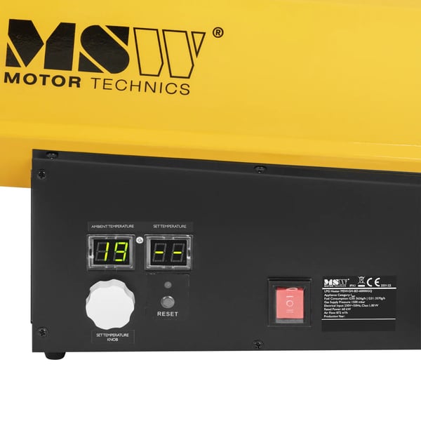 MSW - Gasolvärmare - 60 kW - 510 m²