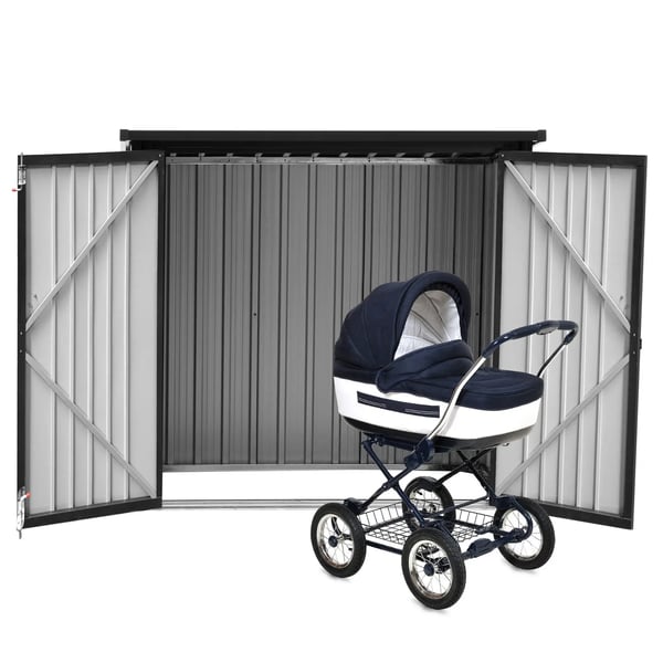 Uniprodo - Redskapsbod - Metall - 142 x 87 x 134 cm
