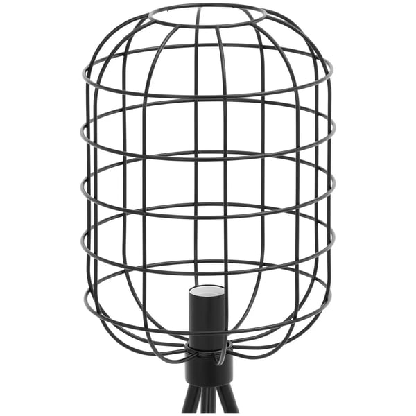 Uniprodo - Golvlampa - Skärm med öppet galler - 40 W - Höjd 163 cm
