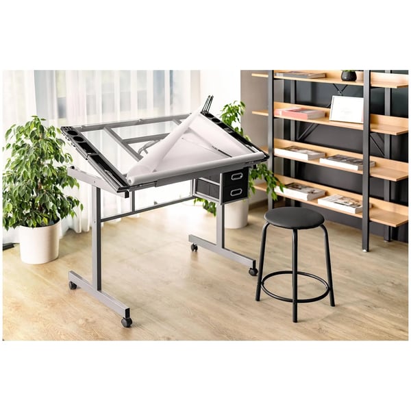 Fromm & Starck - Ritbord - 104 x 60 - Justerbar lutning - Glasplatta