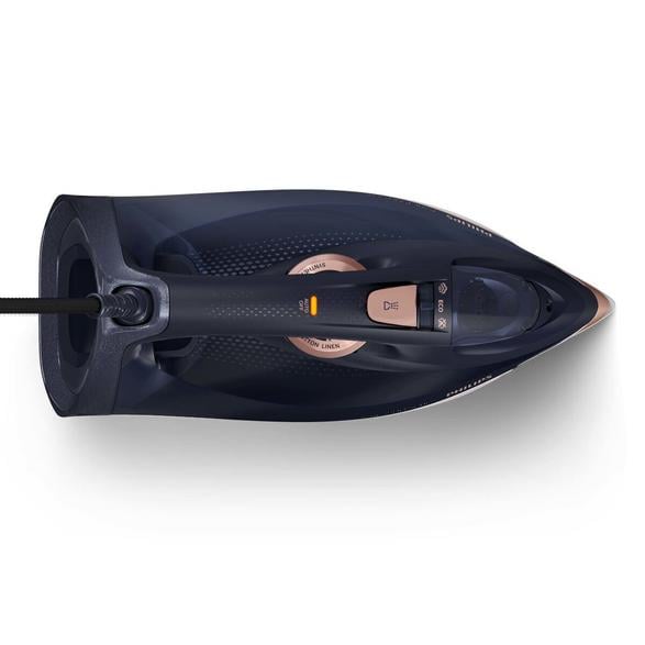 Philips DST7510/80 Azur Series 7500 – Dampstrygejern 3000 W med keramisk SteamGlide Plus-sålplade (marineblå og sort)