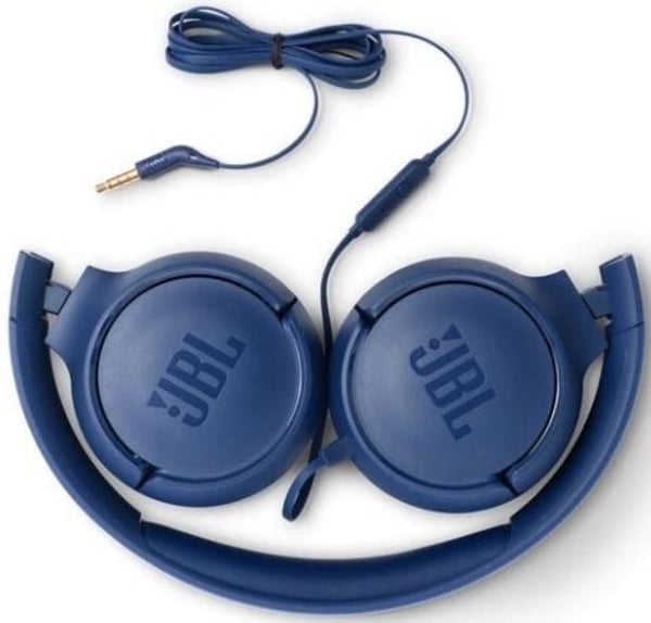 JBL Tune 500 — Blå (kablet, JBL Pure Bass)
