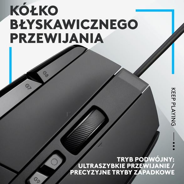 LOGITECH G502 X Trådbunden Mus Svart 910-006138