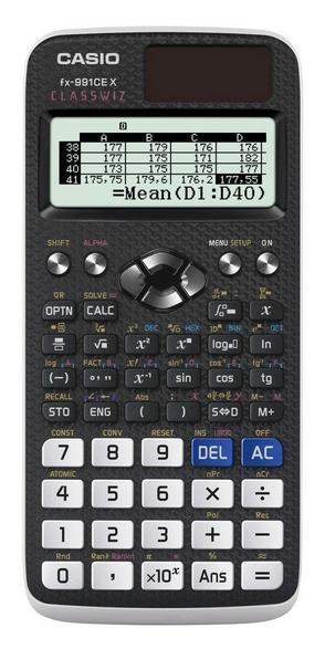 Casio FX-991CEX — vetenskaplig miniräknare
