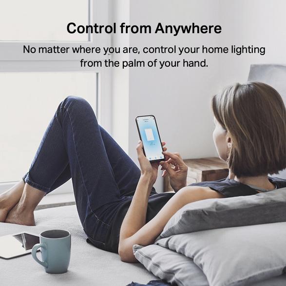 TP-Link Tapo S220 — smart dobbelt lysafbryder (enkeltpolet)