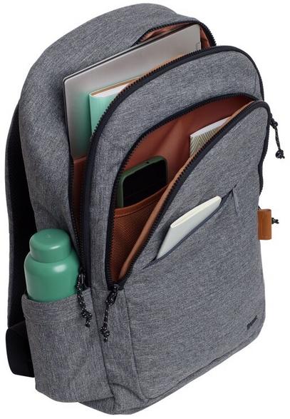 Trust Avana 16 — läppärireppu, harmaa (20 l, materiaali kierrätetyistä PET-pulloista)