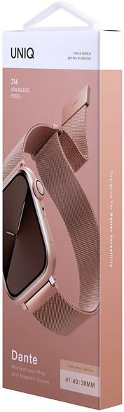 UNIQ Dante — rem til Apple Watch 38/40/41 mm (Rose Gold)