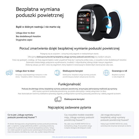 HUAWEI Watch D2 Vit Smartklocka