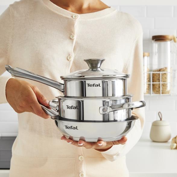 TEFAL Minis gryde H8744255, 16 cm, Sølv