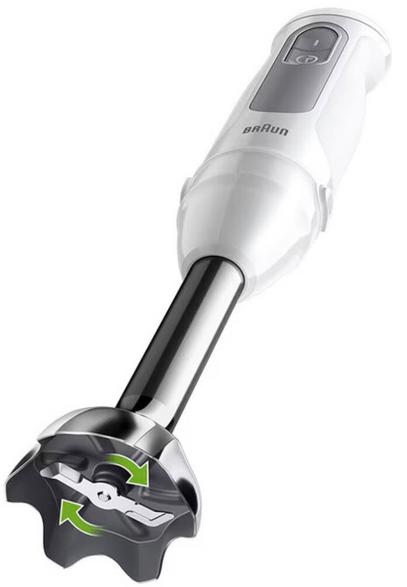 BRAUN MQ50.236.M Mixer Vit-Grå