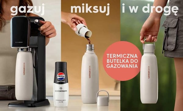 SodaStream Fizz&Go termoflaske 900 ml sand