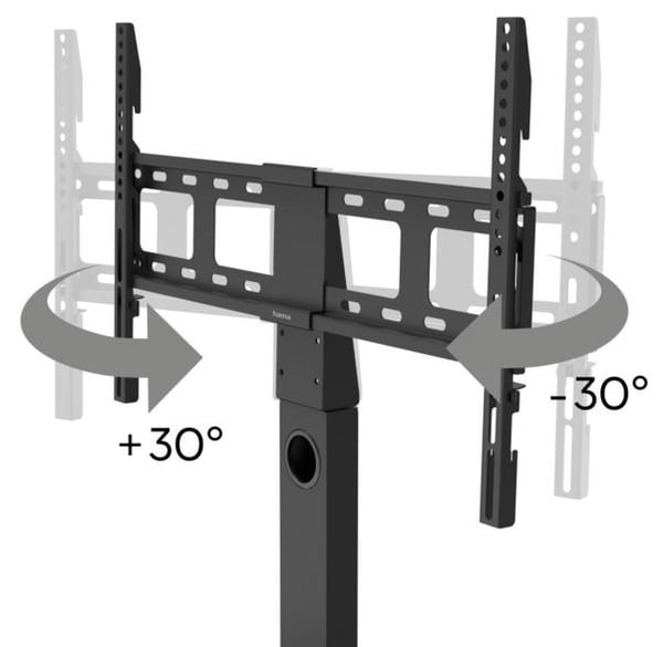 HAMA 220867 TV-bord — drejeligt, højdejusterbart op til 65" (sort)