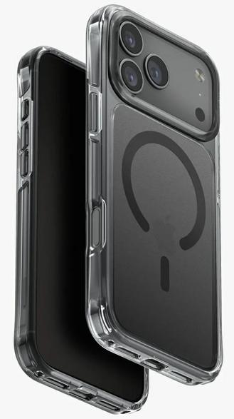 Uniq LifePro Xtreme-etui med MagClick-opladning til iPhone 17 Pro Max – gennemsigtig-sort