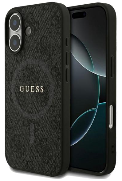 Guess 4G Ring Classic Logo MagSafe-etui til iPhone 17 – Sort
