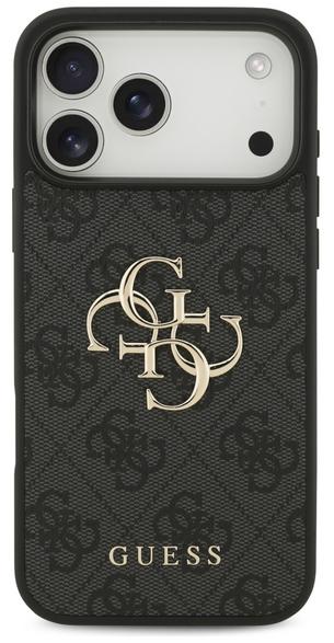 GUESS 4G Big Logo -suojakuori iPhone 17 Pro Maxille, musta