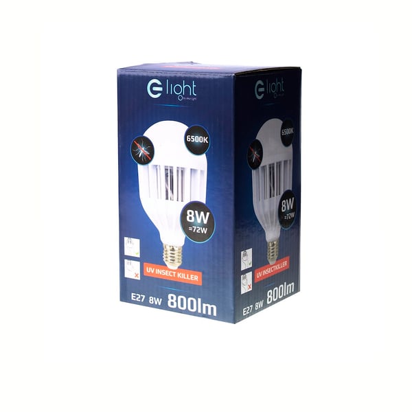 INSEKTICDIDANDE GLOPP E27 8W KALL