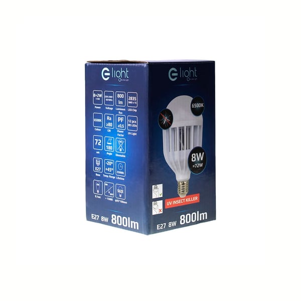INSEKTICDIDANDE GLOPP E27 8W KALL