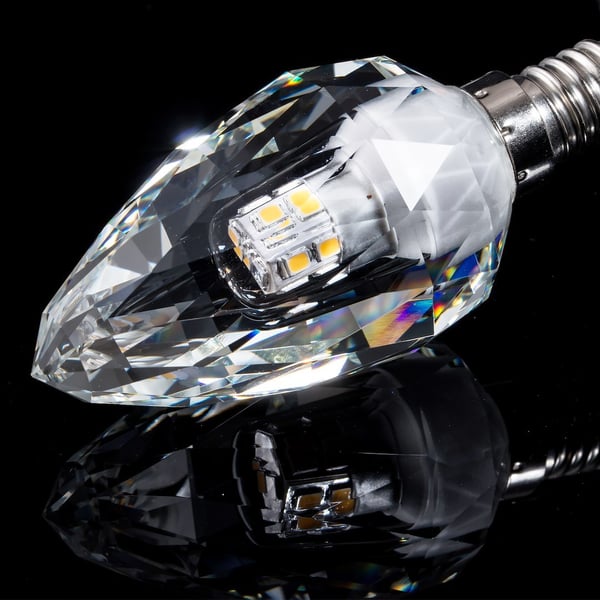 KORISTELLISUINEN LED-LAMPPU E14 4W C37 NEUTRAALI KRISTALLI