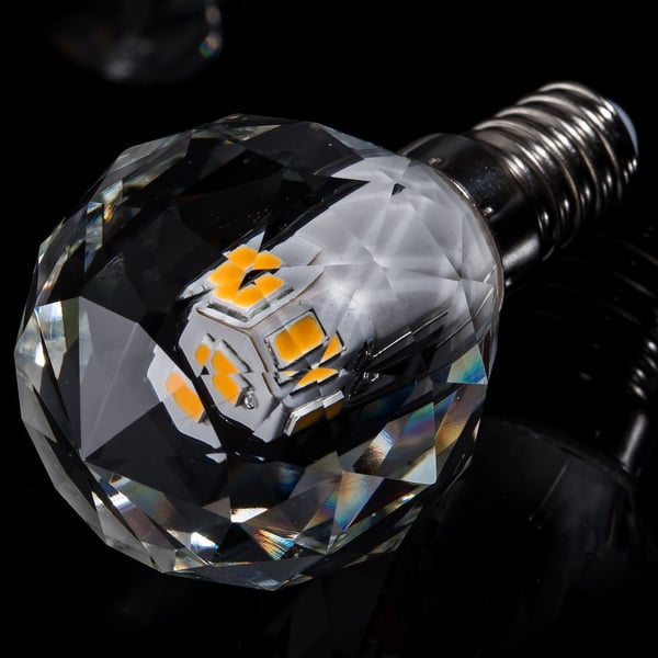 DEKORATIV LED-PÆRE E14 3W G40 NEUTRAL KRYSTAL