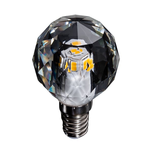 DEKORATIV LED-PÆRE E14 3W G40 NEUTRAL KRYSTAL