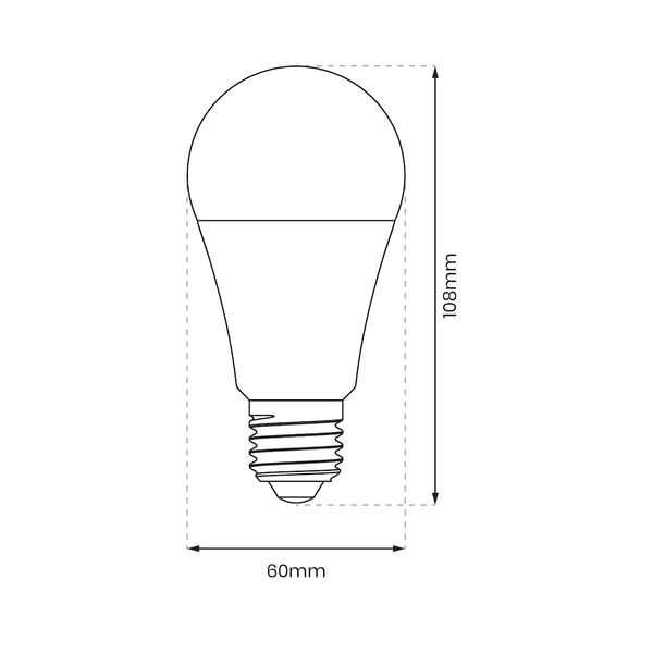 HIMMENNETTÄVÄ LED-LAMPPU E27 9W A60 NEUTRAALI