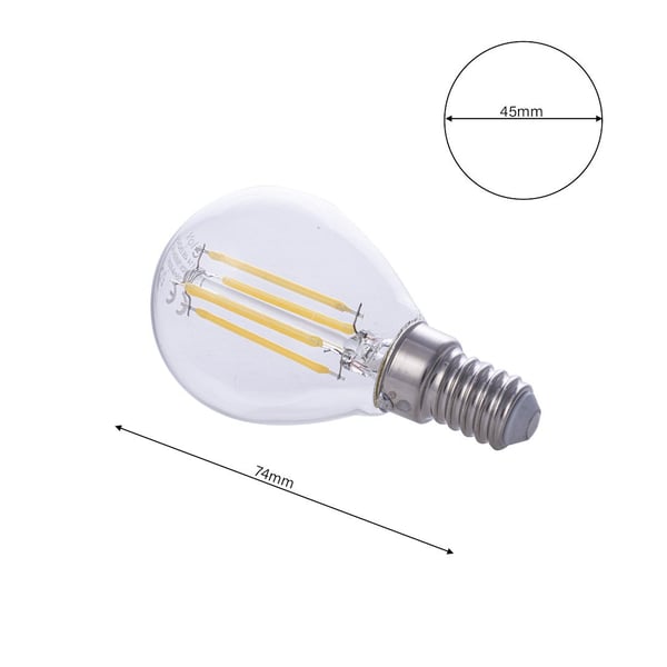 LED-HEHKULAMPPU E14 4W G45 NEUTRAALI