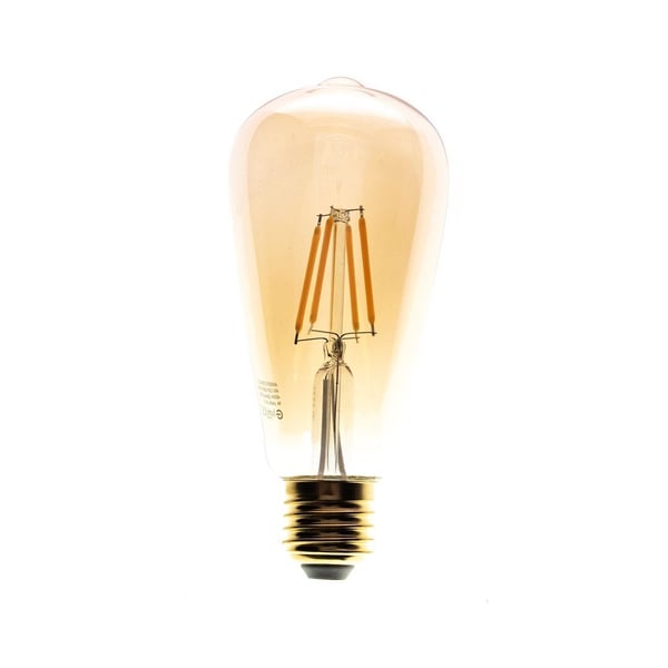 LED FILAMENTPÆRE E27 6W ST64 VARM AMBER