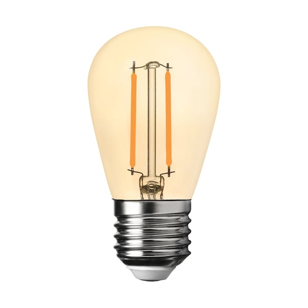 DEKORATIV LED-PÆRE E27 1W ST45 VARM AMBER