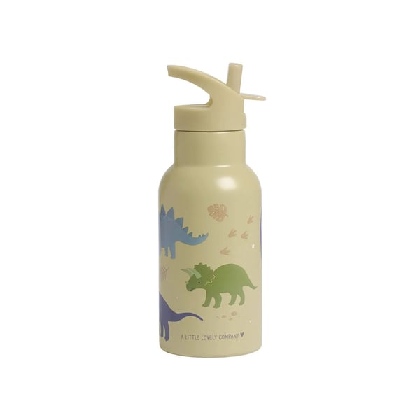 DINOSAURIER Barnmugg med sugrör 350 ml / A Little Lovely Company