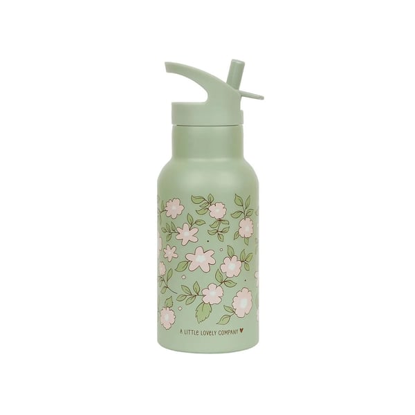 BLOSSOMS SAGE Børnekop med sugerør 350 ml / A Little Lovely Company