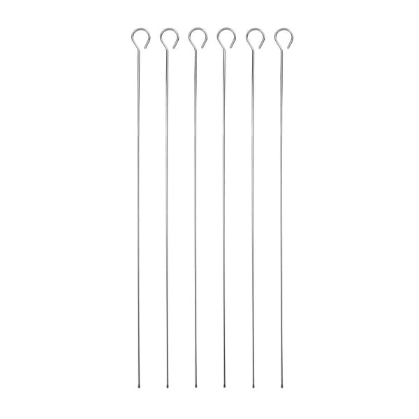 Ruostumattomasta teräksestä valmistetut vartaat, 6 kpl, 40 cm / MasterClass Ruostumattomasta teräksestä valmistetut vartaat, 6 kpl, 40 cm / MasterClass