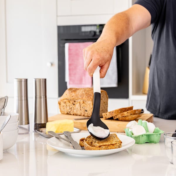 Køkkenske med hulning Porcelæn Hvid / KitchenAid