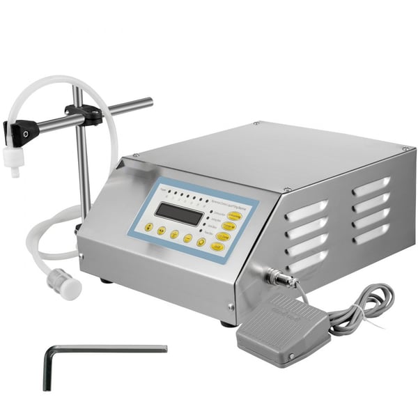 Væskepåfyldningsmaskine 2-3500 ml GFK-160 med LCD-skærm og digital kontrol. Automatisk væskefyldning til præcise resultater.