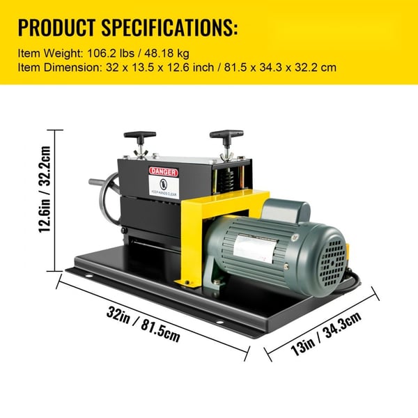 Sähkökabelabisoliermaschine 1.5-38mm, 400W, 1400RPM, kuparin eristämiseen, 10 reikää. Tehokas ja kätevä!