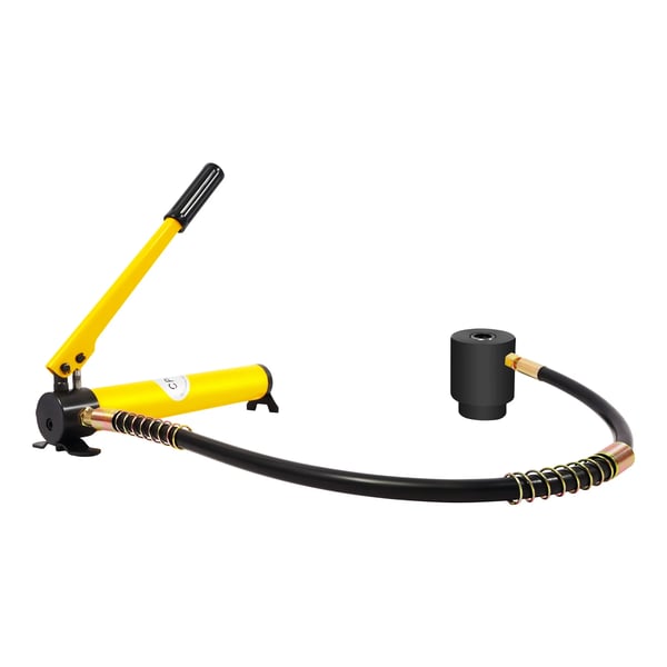 Plåthålsstans - Hydraulisk Stanssats - 16–101 mm - 15 Ton Tryck - Slag 20 mm - Järn ≤3 mm, Rostfritt ≤2 mm