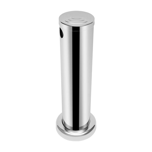 Fadølstårn til kegerator - Enkel taphane - 1 hane - Rustfrit stål - Dækmontering - Bar/Hjemmebryg - Lysegrå