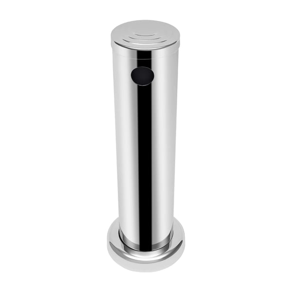 Fadølstårn til kegerator - Enkel taphane - 1 hane - Rustfrit stål - Dækmontering - Bar/Hjemmebryg - Lysegrå