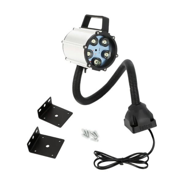 LED CNC konevalo - Työvalo - Taipuisa varsi - 5 W - 110–220 V - 50 cm - 5500–6500 K - Vedenpitävä - Valkoinen
