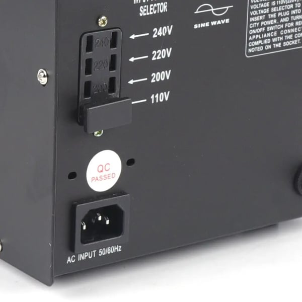 Spændingsomformer, ringkerne-transformator, 3000 W, 110–220 V op-/nedkonvertering, EU-adapter med USB-port