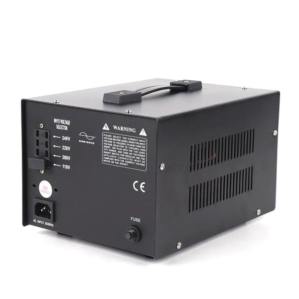 Spændingsomformer, ringkerne-transformator, 3000 W, 110–220 V op-/nedkonvertering, EU-adapter med USB-port