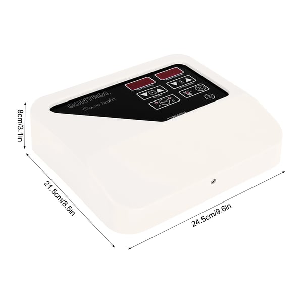 Saunaovn styreenhed - Ekstern kontrolpanel - Vægmonteret - 220–240 V - Til 3–9 kW - 40–105 °C - Lysstyring 60 W - Digital